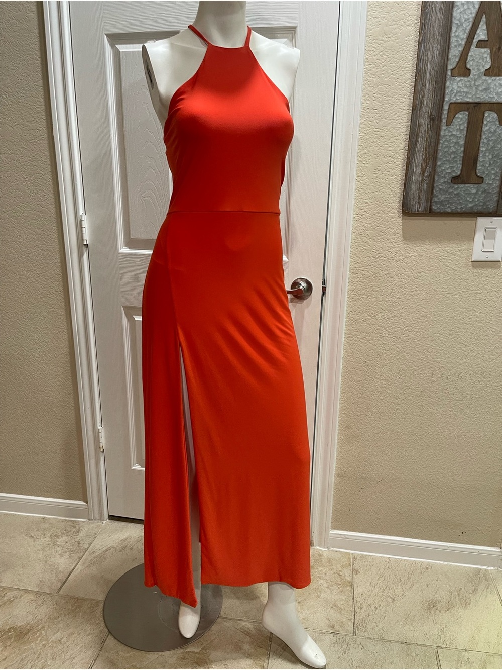 Never Fully Dressed Zia Orange Maxi Dress - Size 10